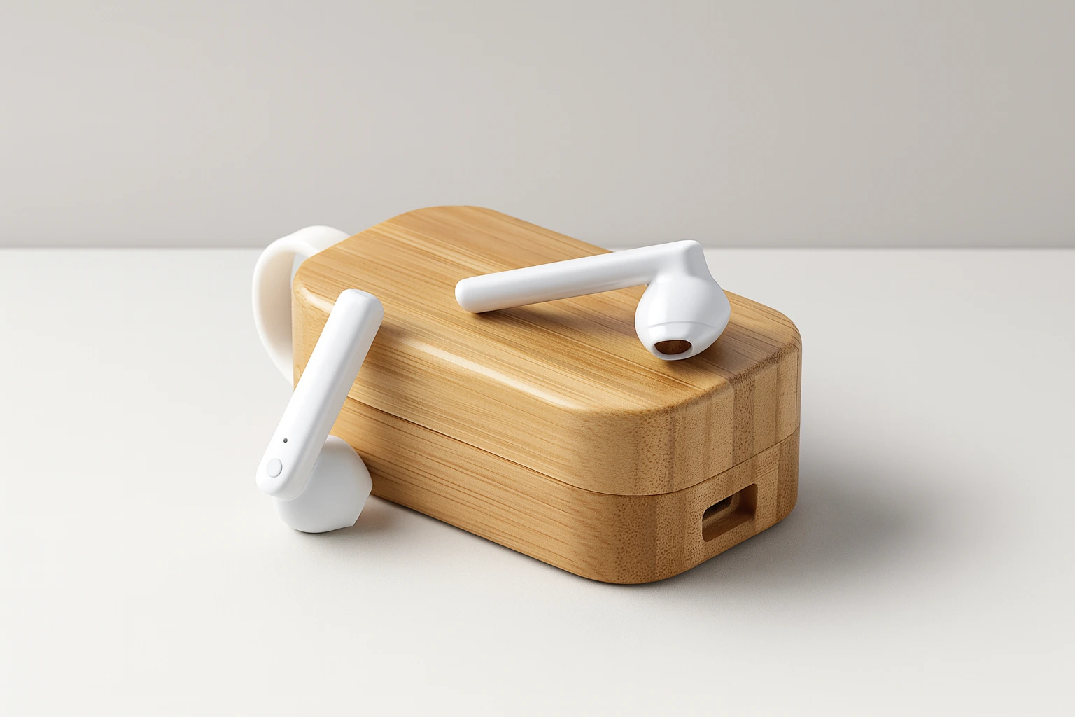 Earbuds with Bamboo Case Saudi Arabia 2026