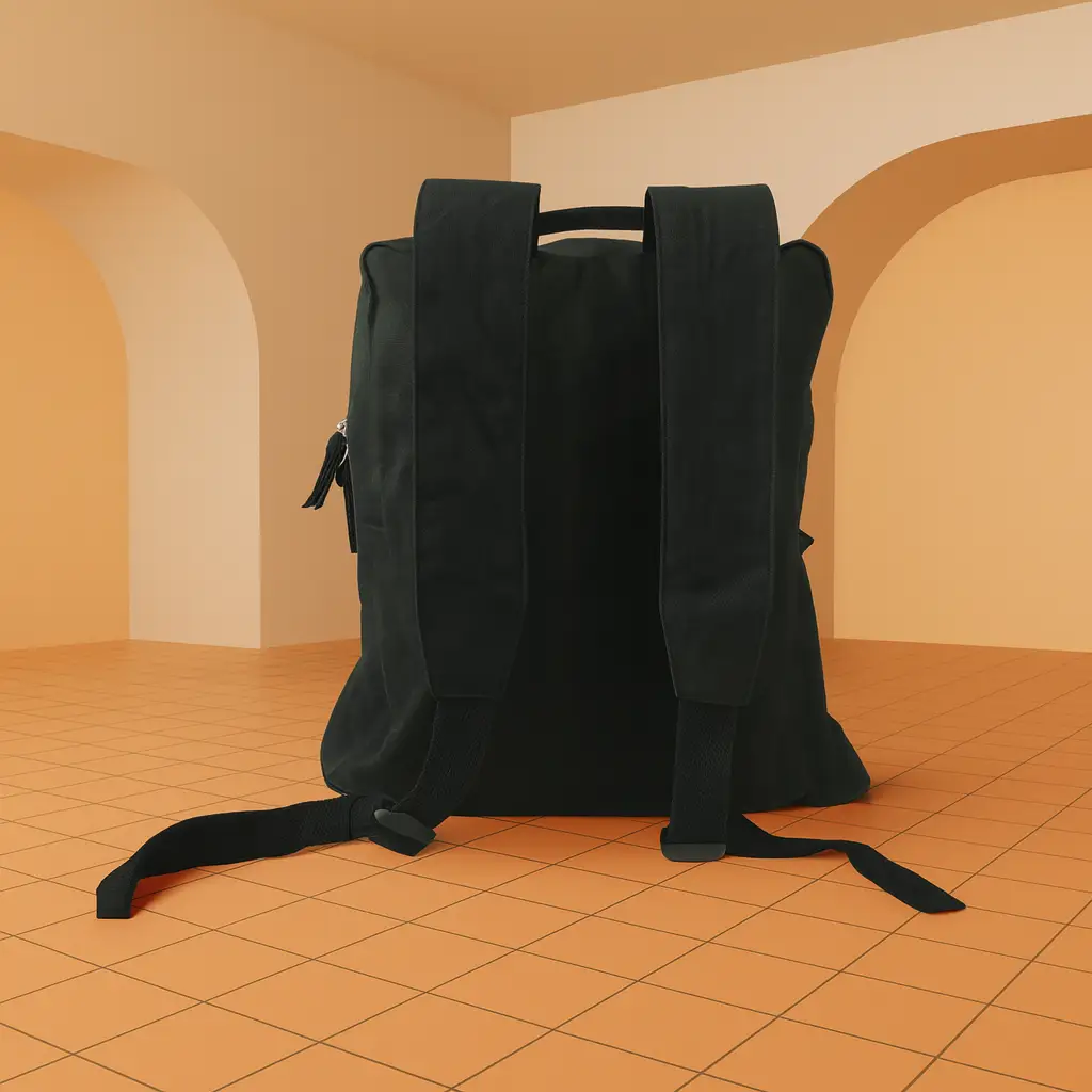 Cotton Backpacks with Zipper Closure