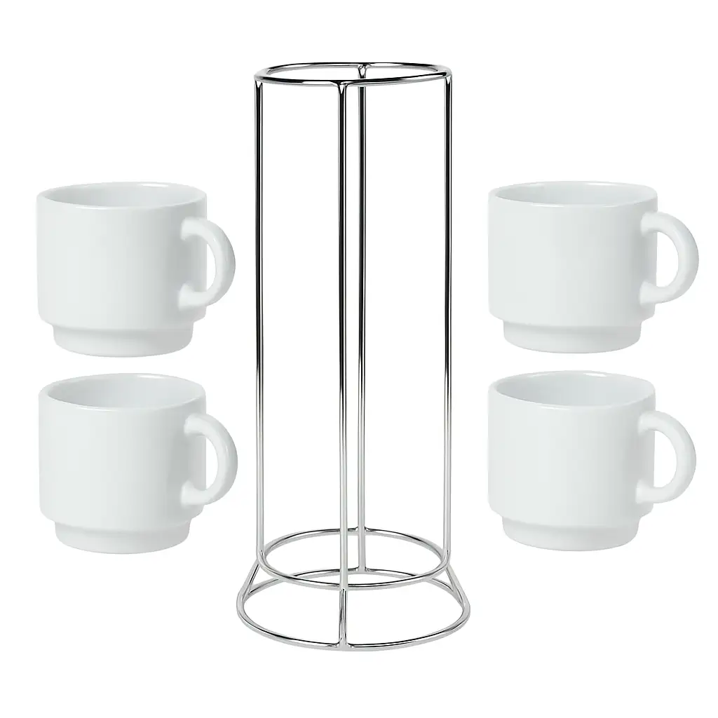 Ceramic Coffee Cups Set 4Pcs