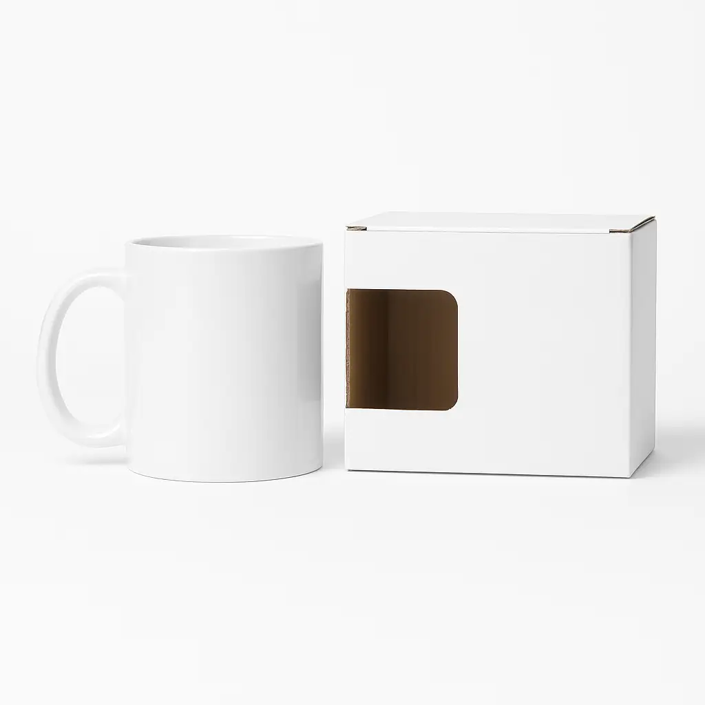 White Sublimation Ceramic Mugs with Box