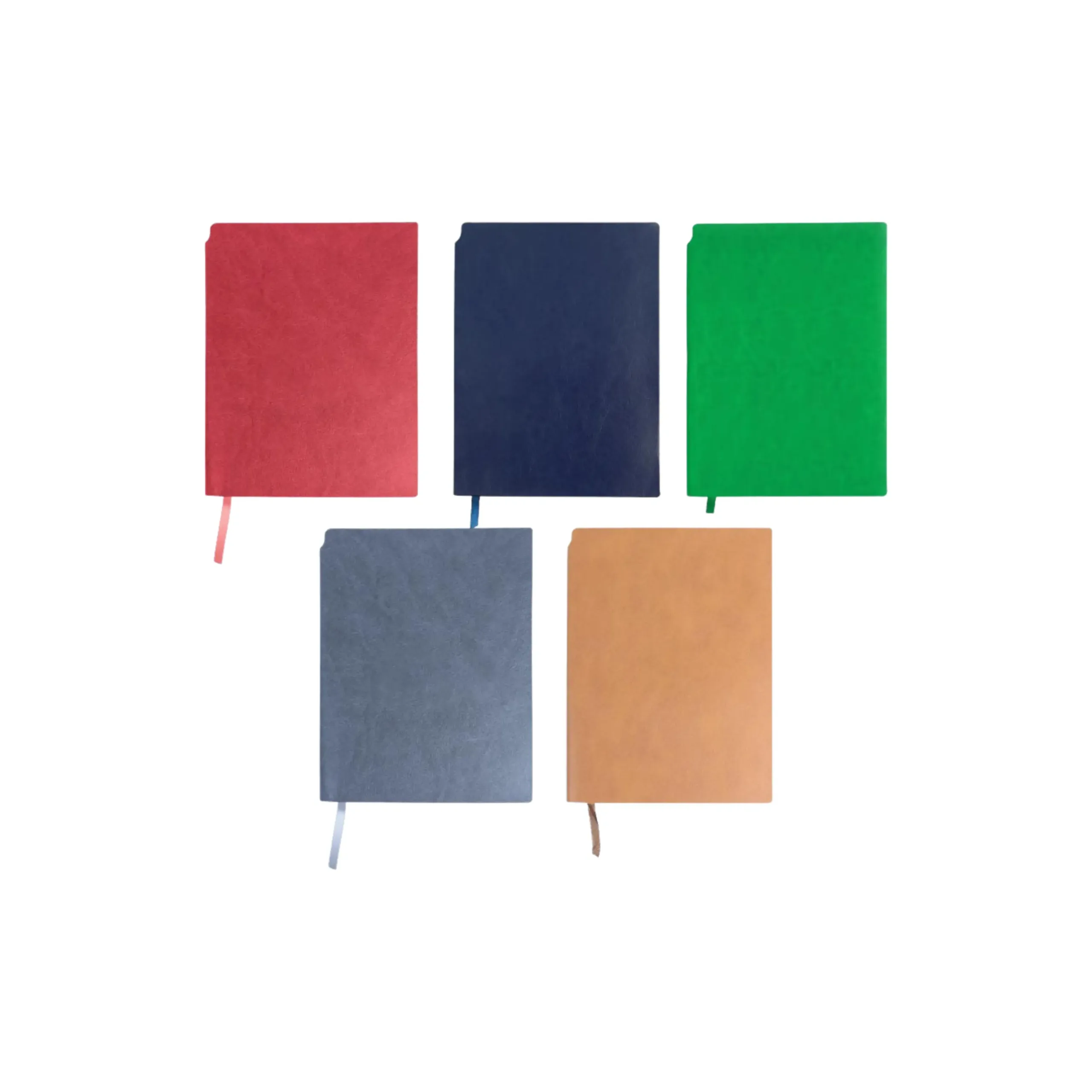 Soft PU Leather A5 Notebooks with Ribbon Bookmark
